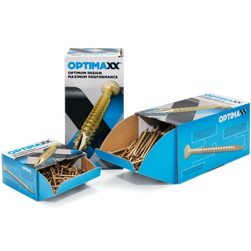 Optimaxx Box of 200 Woodscrews Various sizes - Image 14